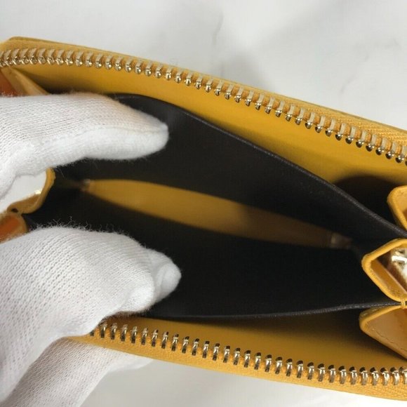 Auth GUCCI 255452 Sima Line Micro Guccissima Wallet Compact Wallet Card Case pur - Picture 10 of 10